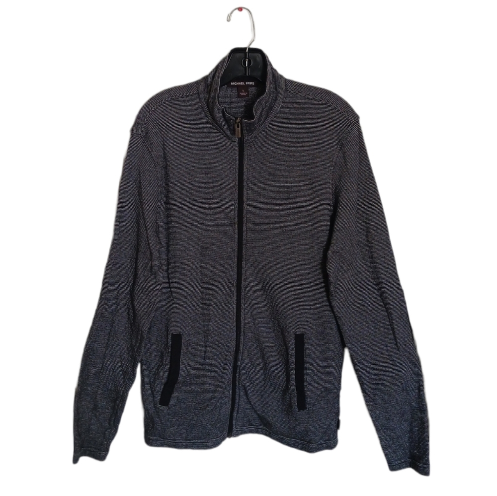 Michael Kors Cotton Elbow Patch Sweater